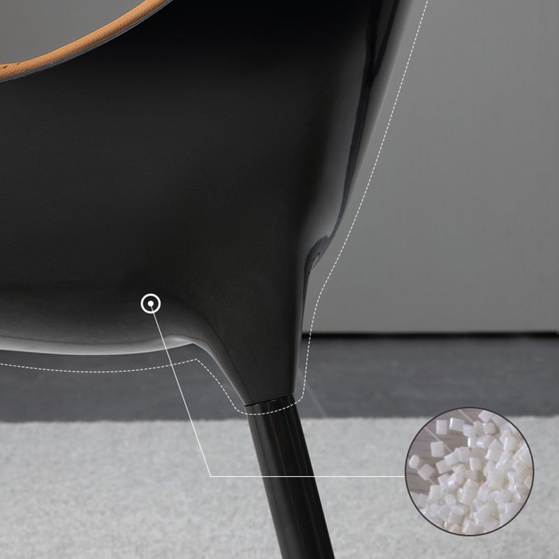 Modern Leather Dining Room Chair Arm Metal Dining Chairs for Restaurant