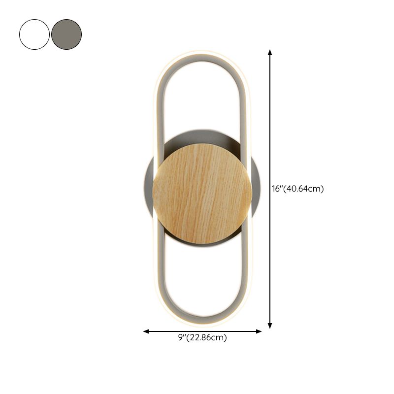 Metal Geometric Indoor Contemporary 1 Light Wall Light Fixture