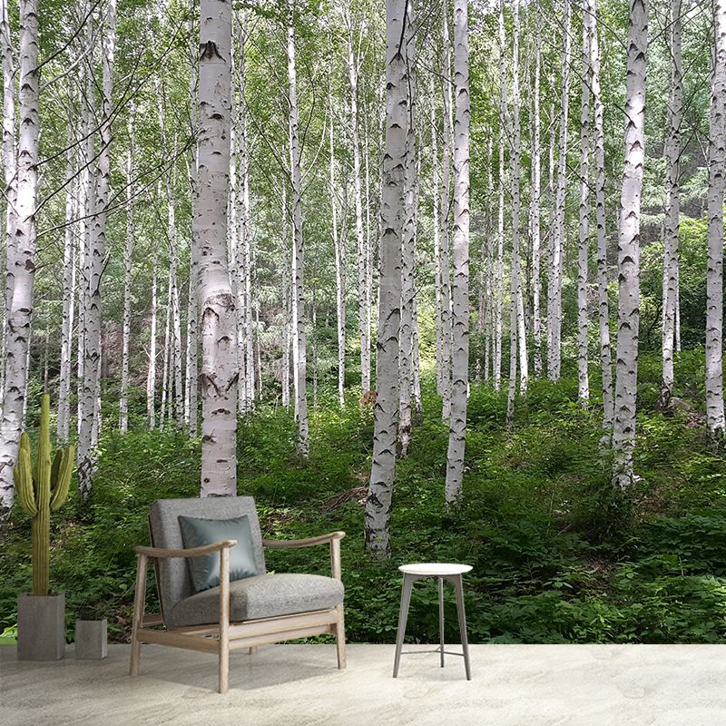 Forest Wall Mural Modernism Style Wall Decoration for Dining Room