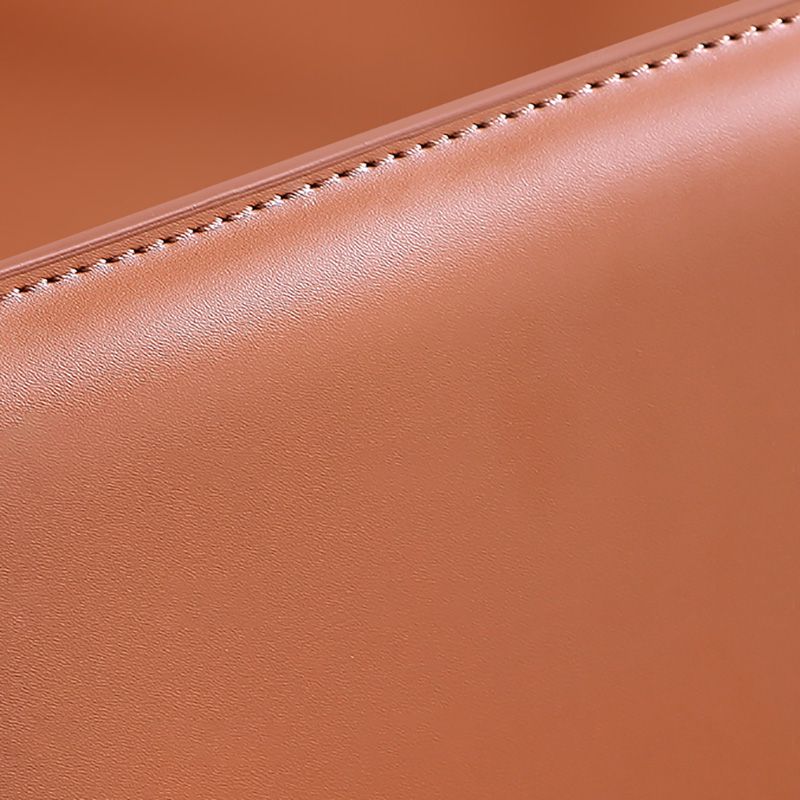 Industrial Armless Leather Chair Open Back Side Dining Chair with Metal Base