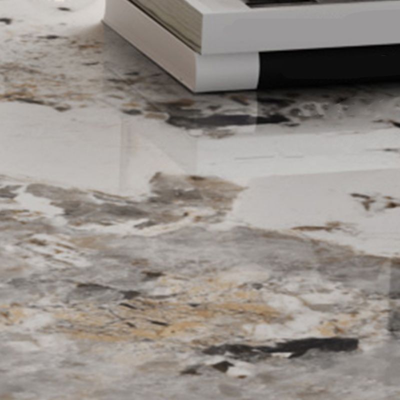 Modern Solid Wood Dining Site Table Stone Top Tripod Base Dining Table