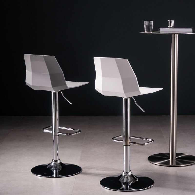 Modern Adjustable Dining Stool Plastic Footrest Counter Stool with Swivel