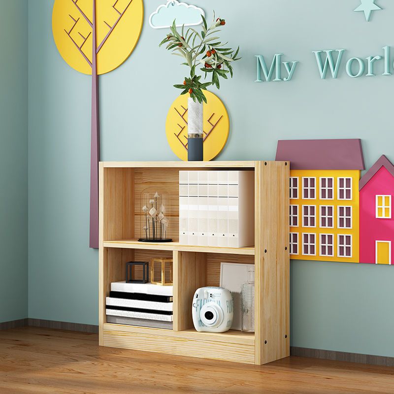 Contemporary Wood Bookcase Standard Bookshelf for Home Office 9.4" Wide