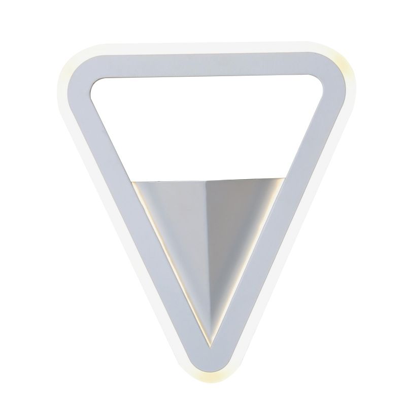 LED Triangle Shape Wall Mount Lamp Acrylic Shade Contemporary Plant Sconces for Living