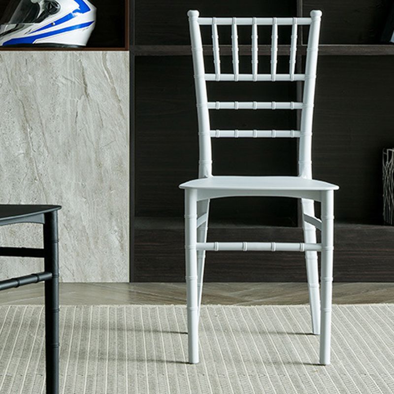 Glam Kitchen Armless Dining Side Chairs Stacking Side Chairs