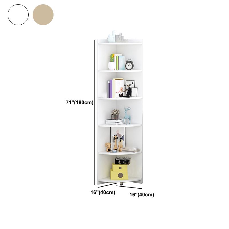 Closed Wooden Bookshelf Modern Minimalist Home Living Room Corner Bookcase