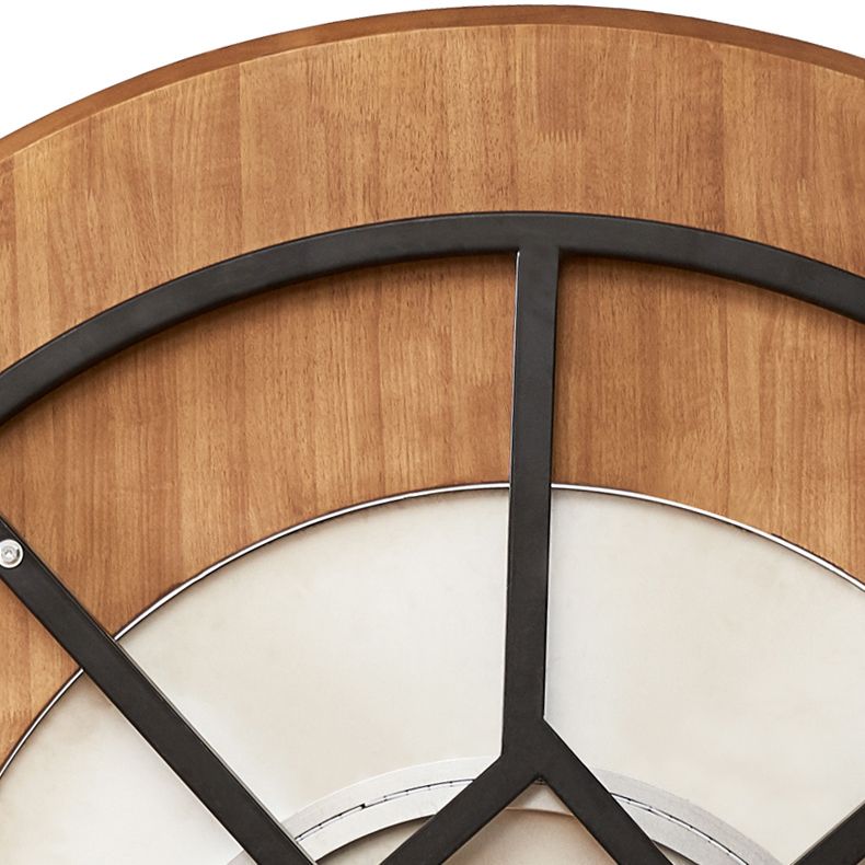 Contemporary Turntable Round Dining Table Ash Wood Sled Base Dining Table