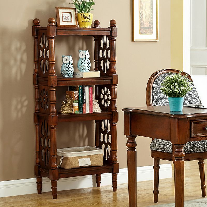 Scandinavian Study Room Bookshelf Solid Wood Etagere Bookcase