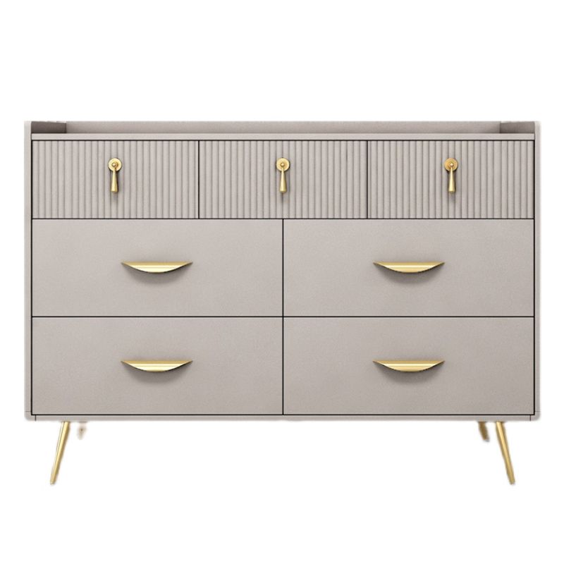 Manufactured Wood Dresser Glam Storage Chest with 6/7 Drawers