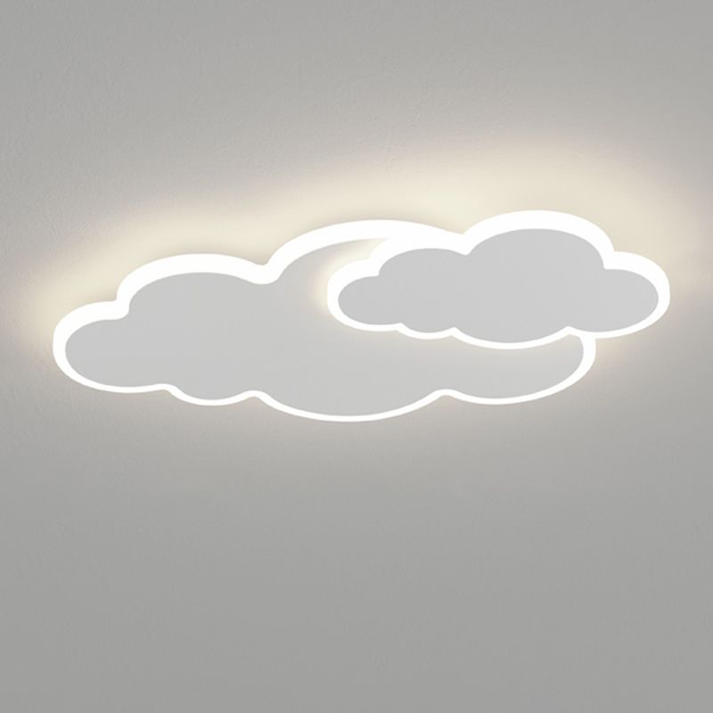 Cloud Shape Ceiling Mount Light LED Ceiling Light with Acrylic Shade for Living Room