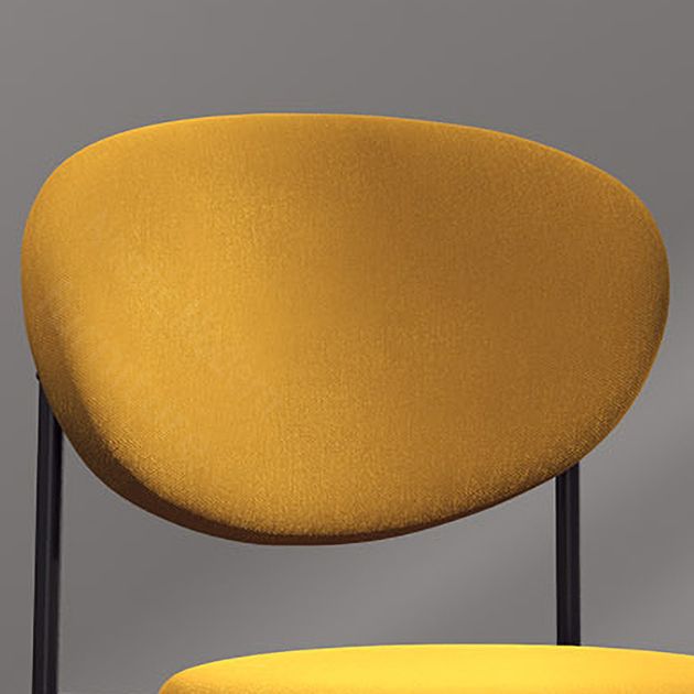 Glam Style Metal Dining Room Chairs Armless Open Back Dining Side Chair for Restaurant