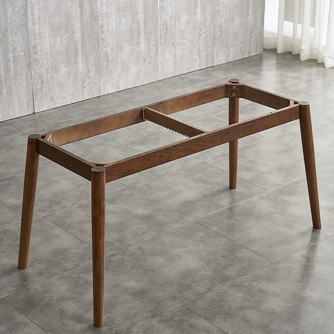 Mesa de madera de madera sólida Mesa Moderna Modern Rectangle Mesa de piedra sinterizada