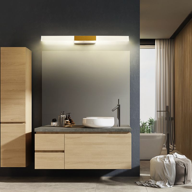 Rectangle Vanity Wall Light Fixtures Modern Luxury Style Acrylic Vanity Light