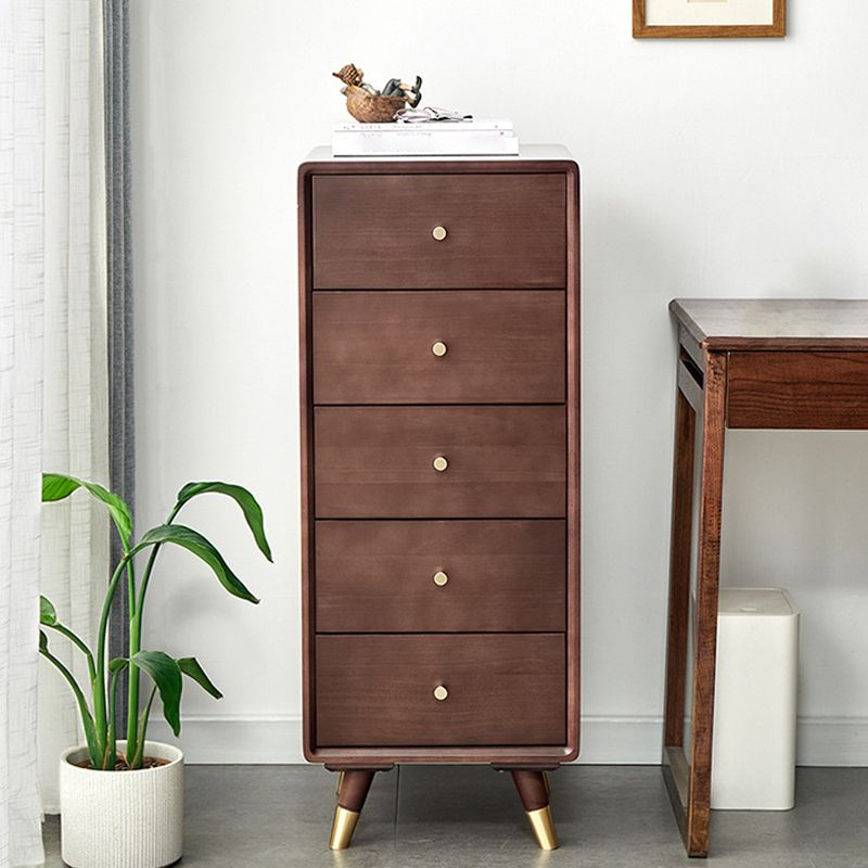 Solid Wood Accent Chest with Drawer Contemporary Side Cabinet