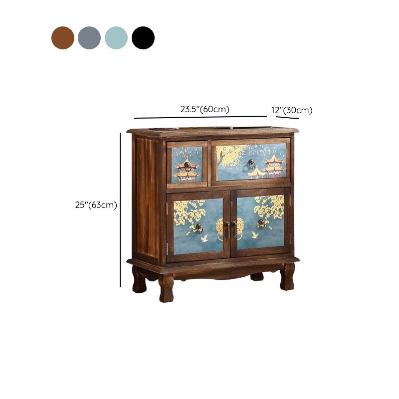 Nautical Combo Dresser Solid Wood Storage Chest Dresser for Bedroom