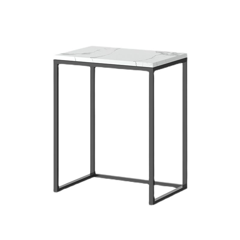 Frame Base Design Cocktail Table Slate DesktopCoffee Table with Metal Base