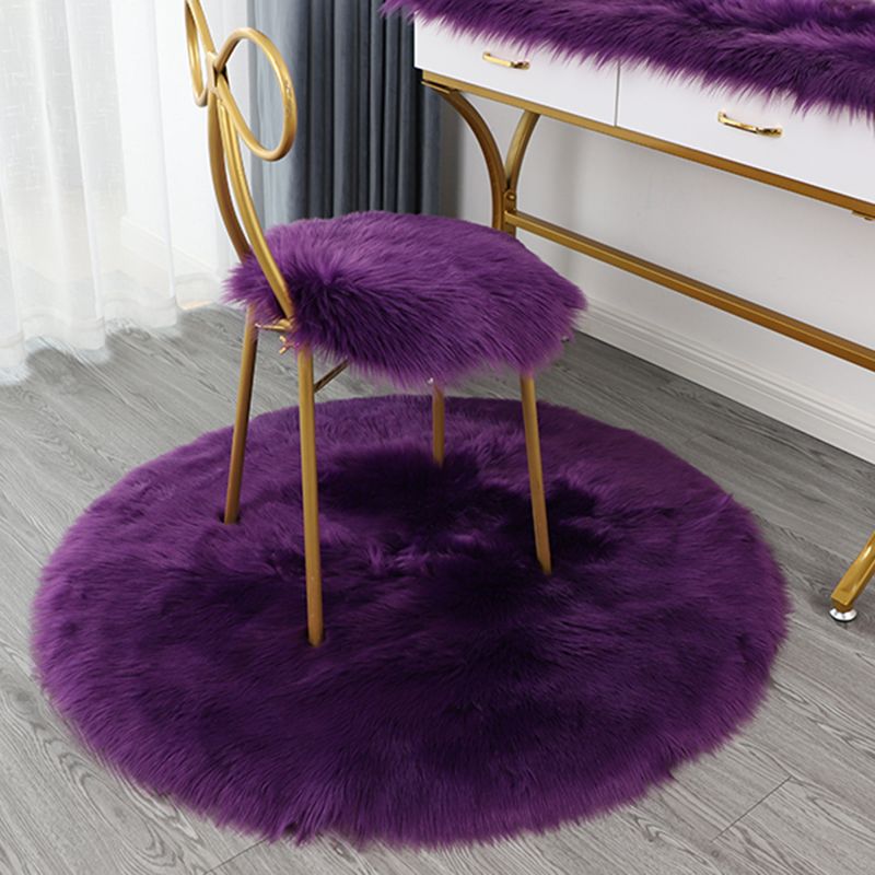 Simplicité tapis rond décontracté
