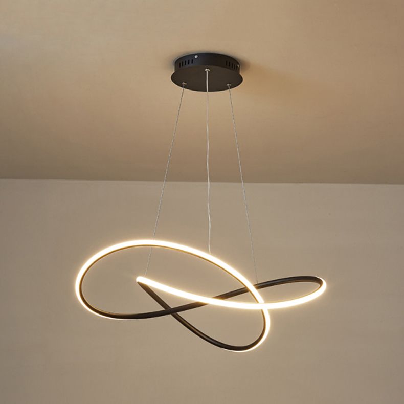 Contemporary LED Chandelier Light Fixtures Linear Hanging Chandelier for Dining Room