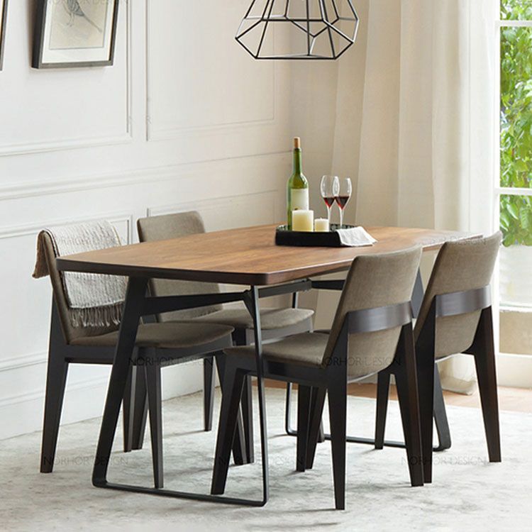 Dining Room Armless Chairs Modern Solid Wood Kitchen Chair for Home