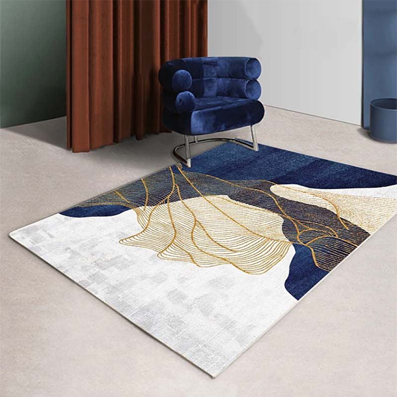 Multicolored Modern Rug Geometric Design Carpet Polyester Washable Indoor Rug for Living Room