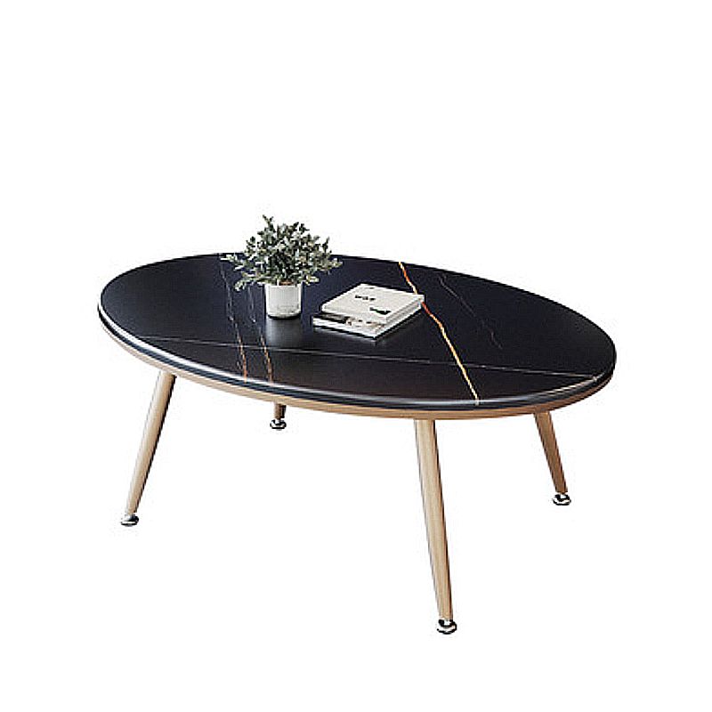 Glam Slate Geometric Coffee Table 17.7" H 1 Single Cocktail Table with Storage