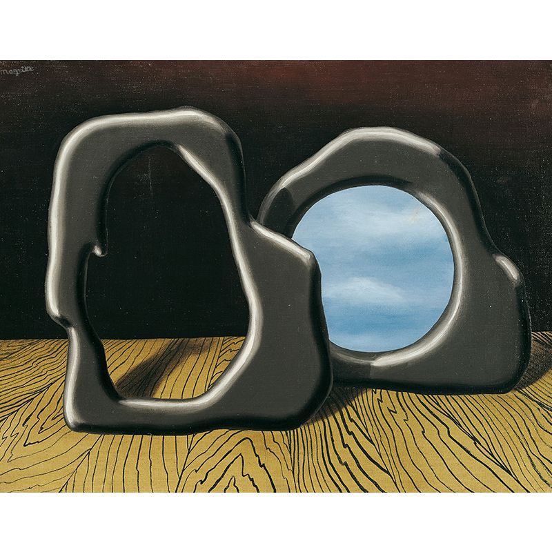 Surrealistic the Light Breaker Mural in Yellow-Blue Water Resistant Wall Art for Home
