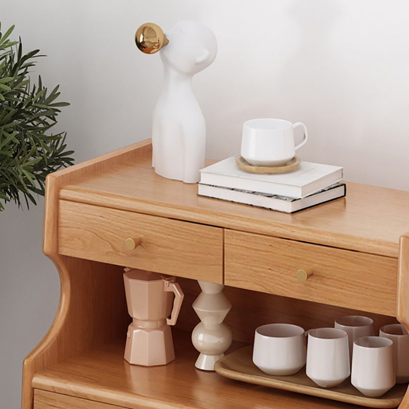 Contemporary Chest Solid Wood 6 - Drawer Rectangle Straight Legs Accent Chest
