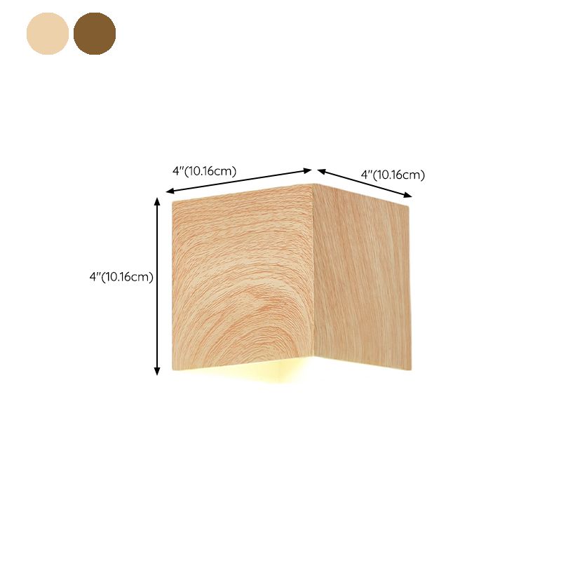 2-Light Modernism Beige/Brown Wall Mounted Sconce LED Shaded Wall Light for Bedroom