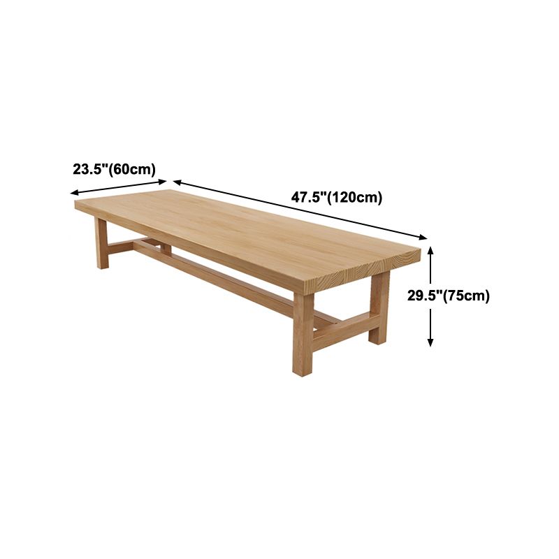 Solid Wood Rectangular Meeting Table Home Office Modern Work Desk