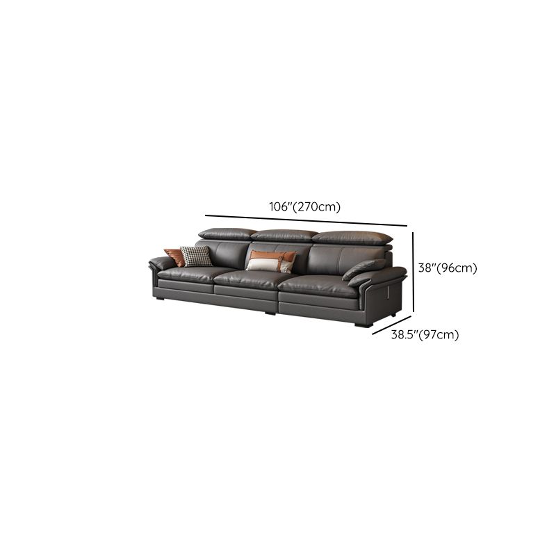Pillow Top Arm Sectional Sofa Industrial 37.79" Tall Sectional