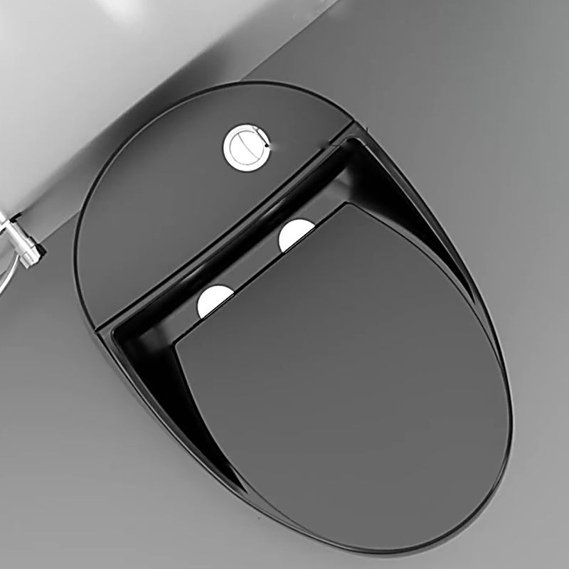 Modern Ceramic Flush Toilet Floor Mount Urine Toilet with Slow Close Seat for Washroom