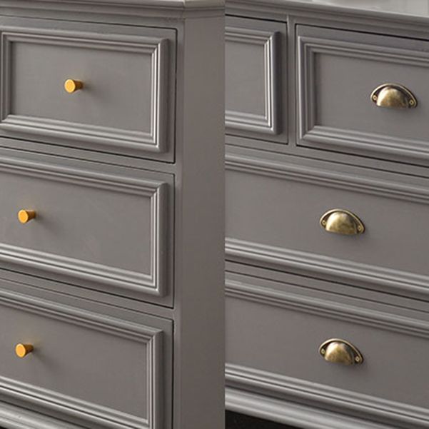 Contemporary 13.7" Wide Storage Chest 6 Soft-Close Drawers Chest