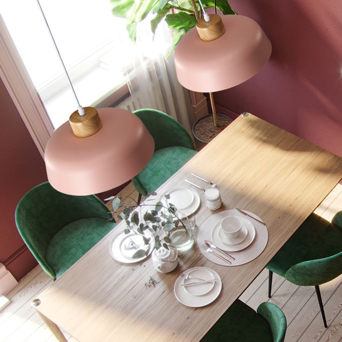 Schüsselform hängende Beleuchtung moderner Metall 1 hängende Lampe für Schlafzimmer