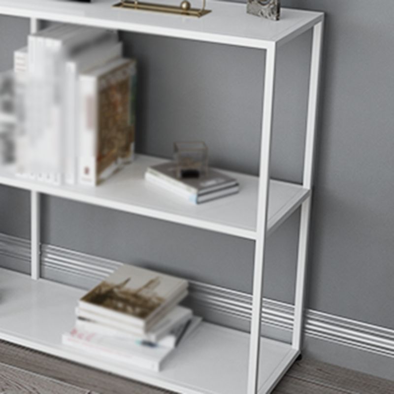 Open Metal Bookcase Industrial Rectangular Shelve for Study Room
