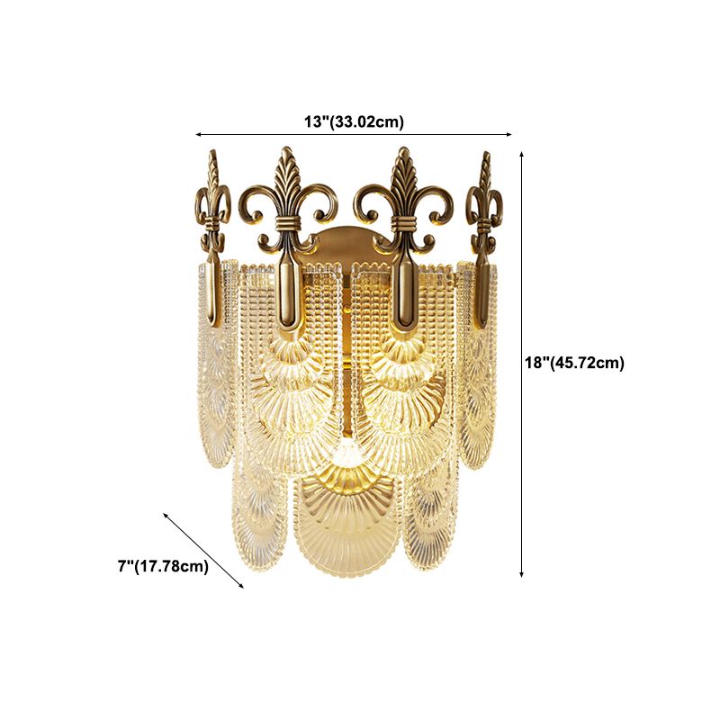 Multiple-Light Geometric Wall Sconce Light Modern Crystal Wall Sconce Lighting