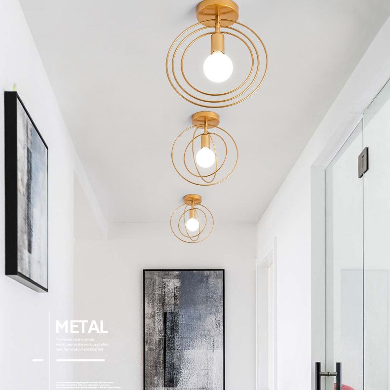 Simpuzzo di metallo rotabile Simplicity Light Bulb Single Bulb Onge Modern Style Aisle Secondo
