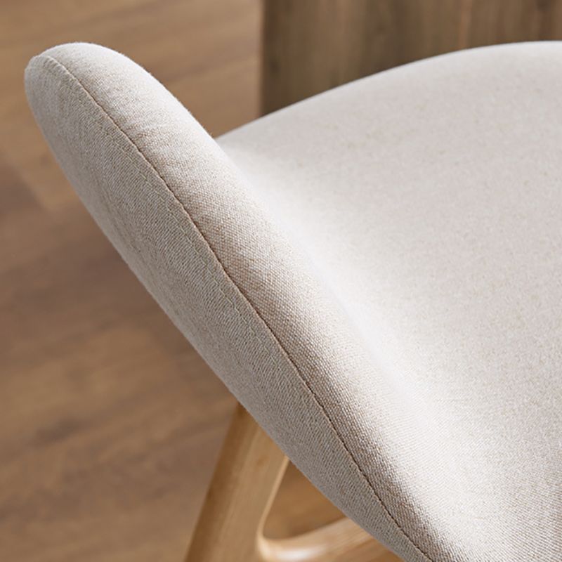 Scandinavian Style Bar-stool with Wooden Legs Counter Stool for Kitchen Bar