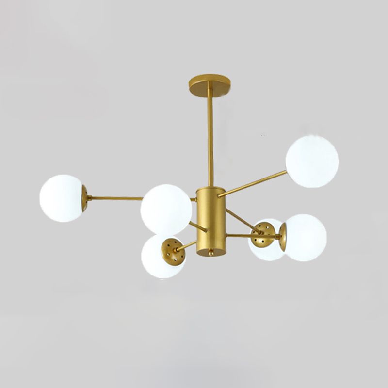 Contemporary Style Spherical Shape Chandelier Lights Glass Chandelier Lighting
