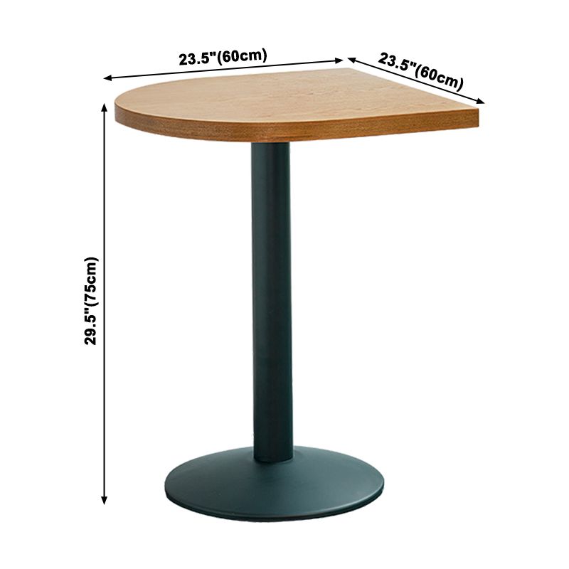 Industrial Style Brown Dining Table Wooden Table with Black Frame for Dining Room