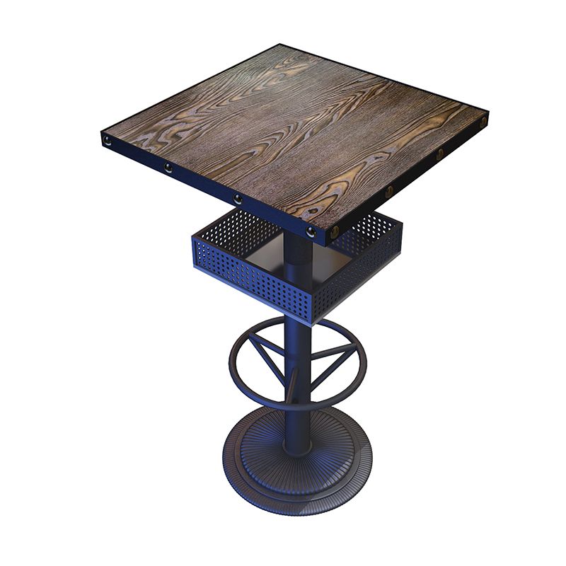 Modern Style Bar Table 1/4 Pieces Brown Colour Wood Counter Table