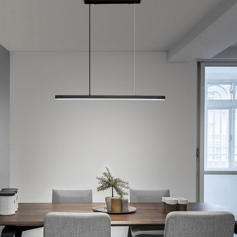 Modern Simplicity Round Chandelier Lamp Aluminum Hanging Pendant Lights for Restaurant