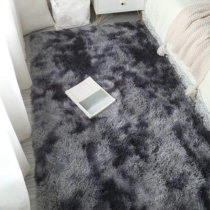 Casual Tie Dye Shag Rug Polyester Area Rug Stain Resistant Indoor Carpet for Home Decoration