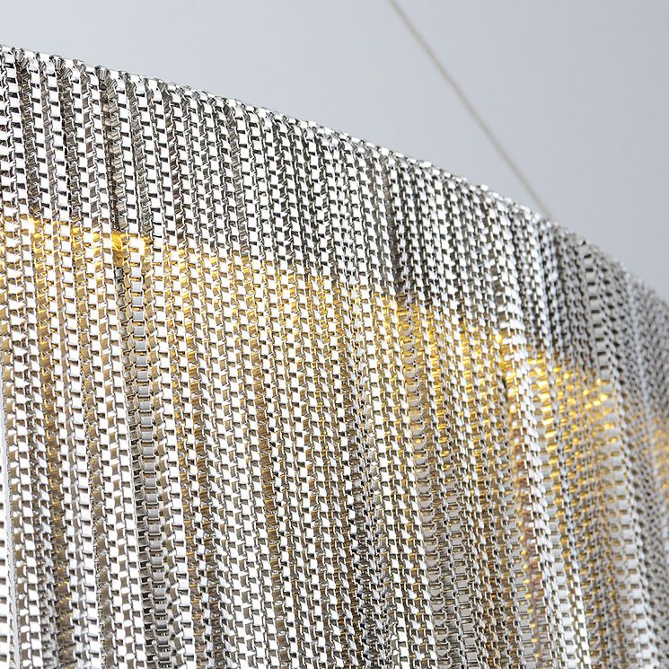 Luz de la cadena de lámpara posmoderna Cadena de metal Luz colgante de luz para sala de estar