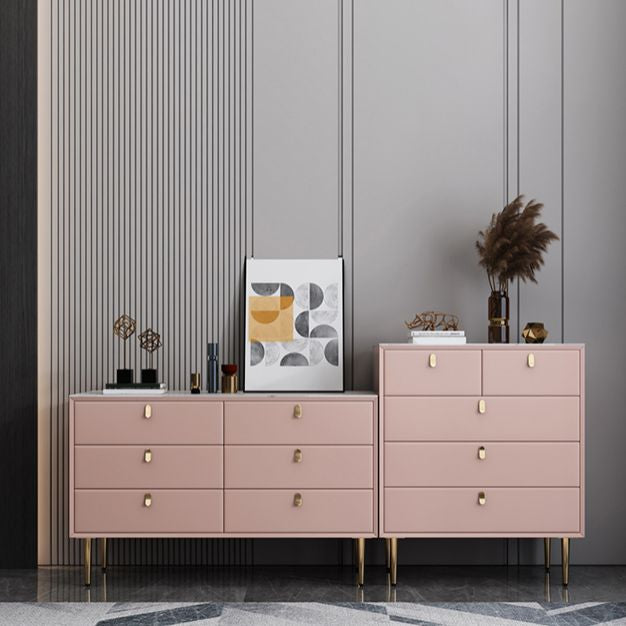 15.6-inch Width Classic Glam Dresser Stone Storage Chest with 5/6/7/9 Drawers