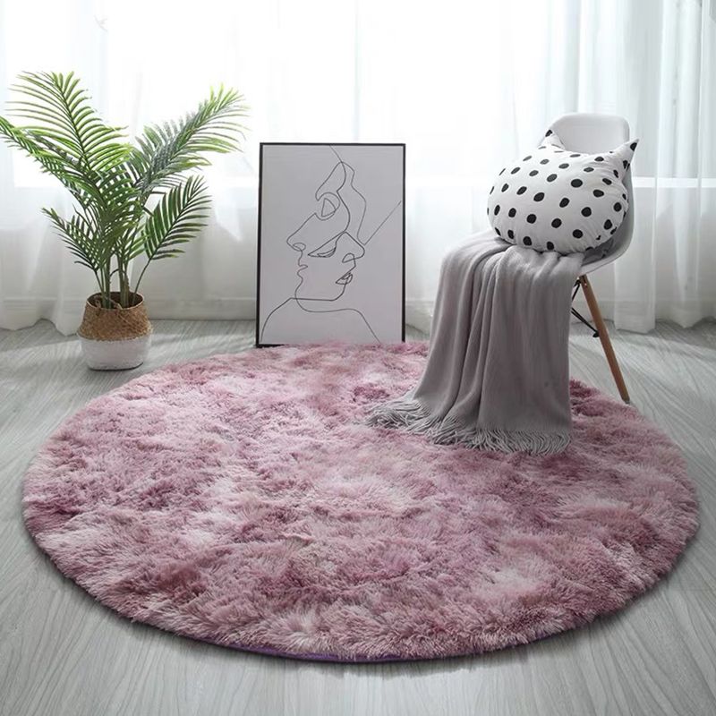 Alfombra ronda de funky ikat contemporánea alfombra de alfombra interior simple alfombra de respaldo sin deslizamiento para decoración del hogar