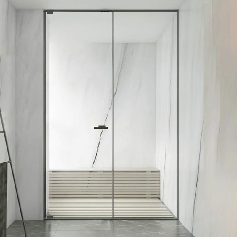 Full Narrow Frame Pivot Shower Door Tempered Glass Shower Door