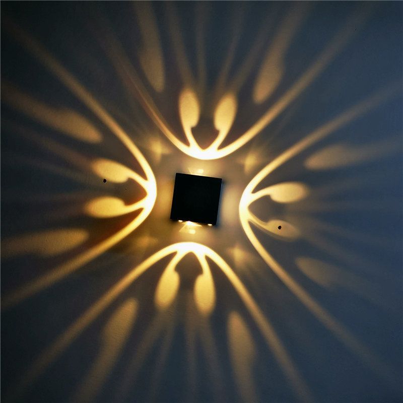 Lampe murale RVB tourbillonnant l'ambiance de style moderne lampe à applique LED décorative pour le vin pub