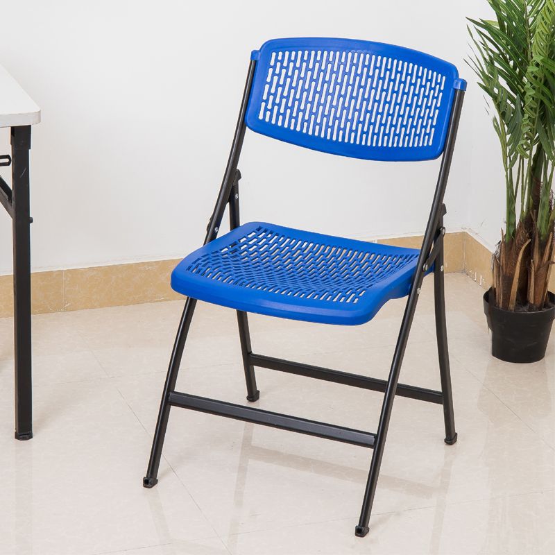 Modern Armless Conference Chair Plastic No Wheels Office Chair