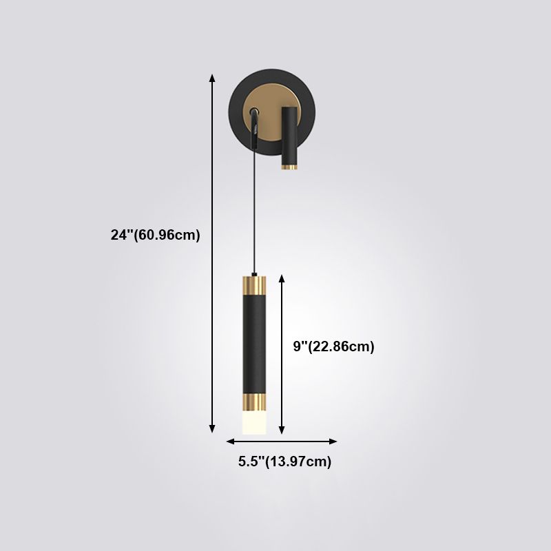 Multi Light Linear Wall Sconce Modern Style Metal Wall Lighting for Living Room