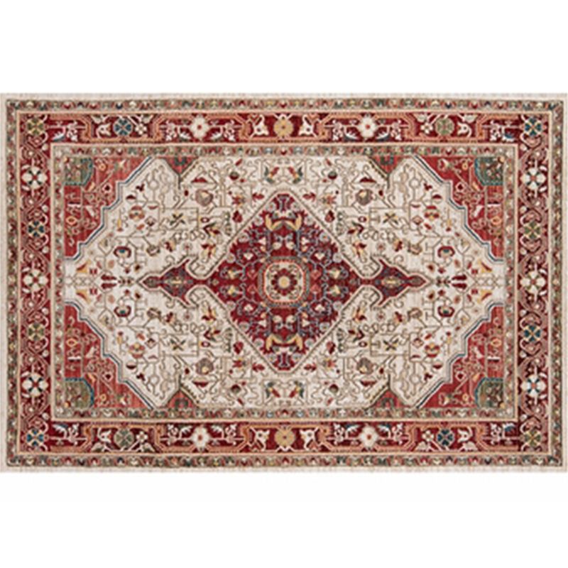 Vintage Bohemian Area Carpet Americana Pattern Polyester Area Rug Anti-Slip Area Rug for Home Decor